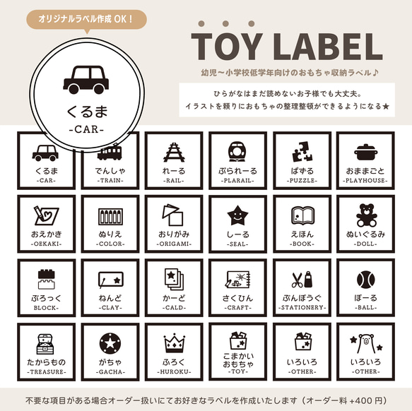 24枚セット！ TOY  - おもちゃ収納ラベル -  おもちゃラベル オーダーOK◡̈♥ 1枚目の画像