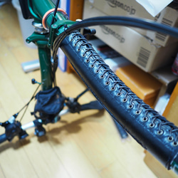 ブロンプトン自転車用フレーム本革カバー（受注生産） 9枚目の画像