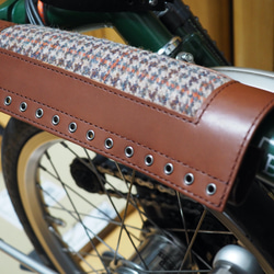 ブロンプトン自転車用フレーム本革カバー（受注生産） 1枚目の画像