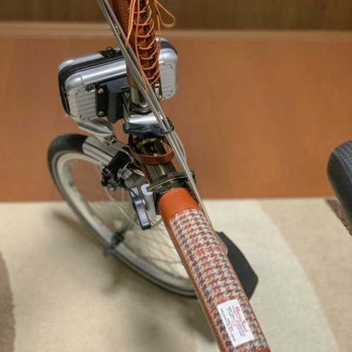 ブロンプトン自転車用フレーム本革カバー（受注生産） その他雑貨 革