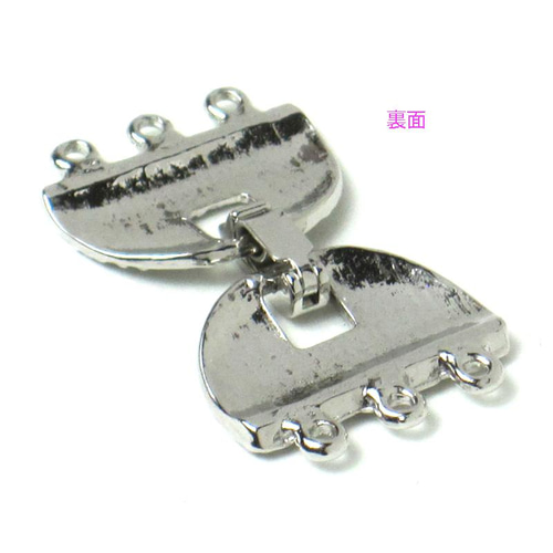 良質 ネックレス 留め具 3連用 アクセサリーパーツ 手芸 金具