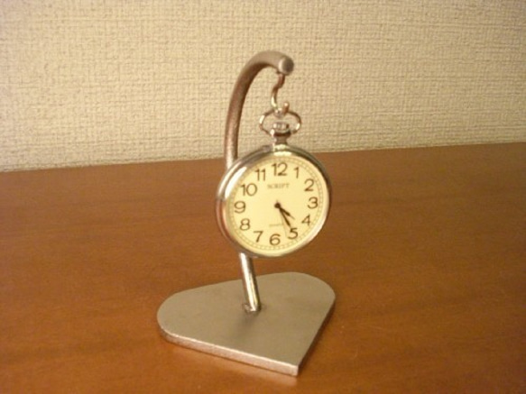 懐中時計スタンド　懐中時計スタンド 1本　　懐中時計 飾る　カーブ支柱が特徴です 4枚目の画像