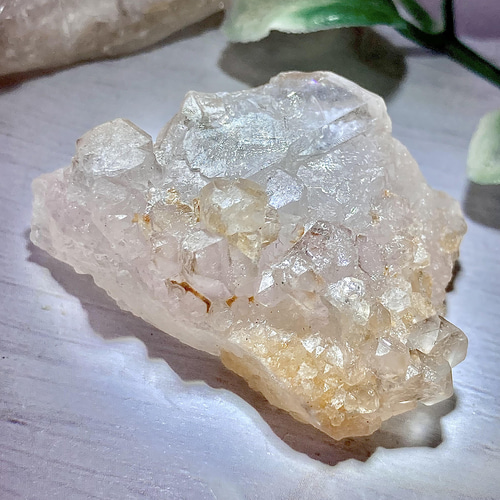 希少✨ 虹入り　ローズクォーツ　クラスター  原石　ラフストーン 希少✨ 虹入りローズクォーツクラスター 原石ラフストーン