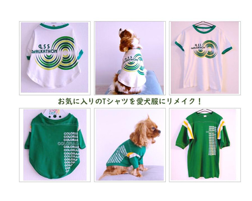 オンリーワンのドッグウェア】Tシャツをリメイクして愛犬のための犬服 