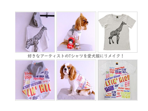 【オンリーワンのドッグウェア】Tシャツをリメイクして愛犬のための犬服を製作 2枚目の画像