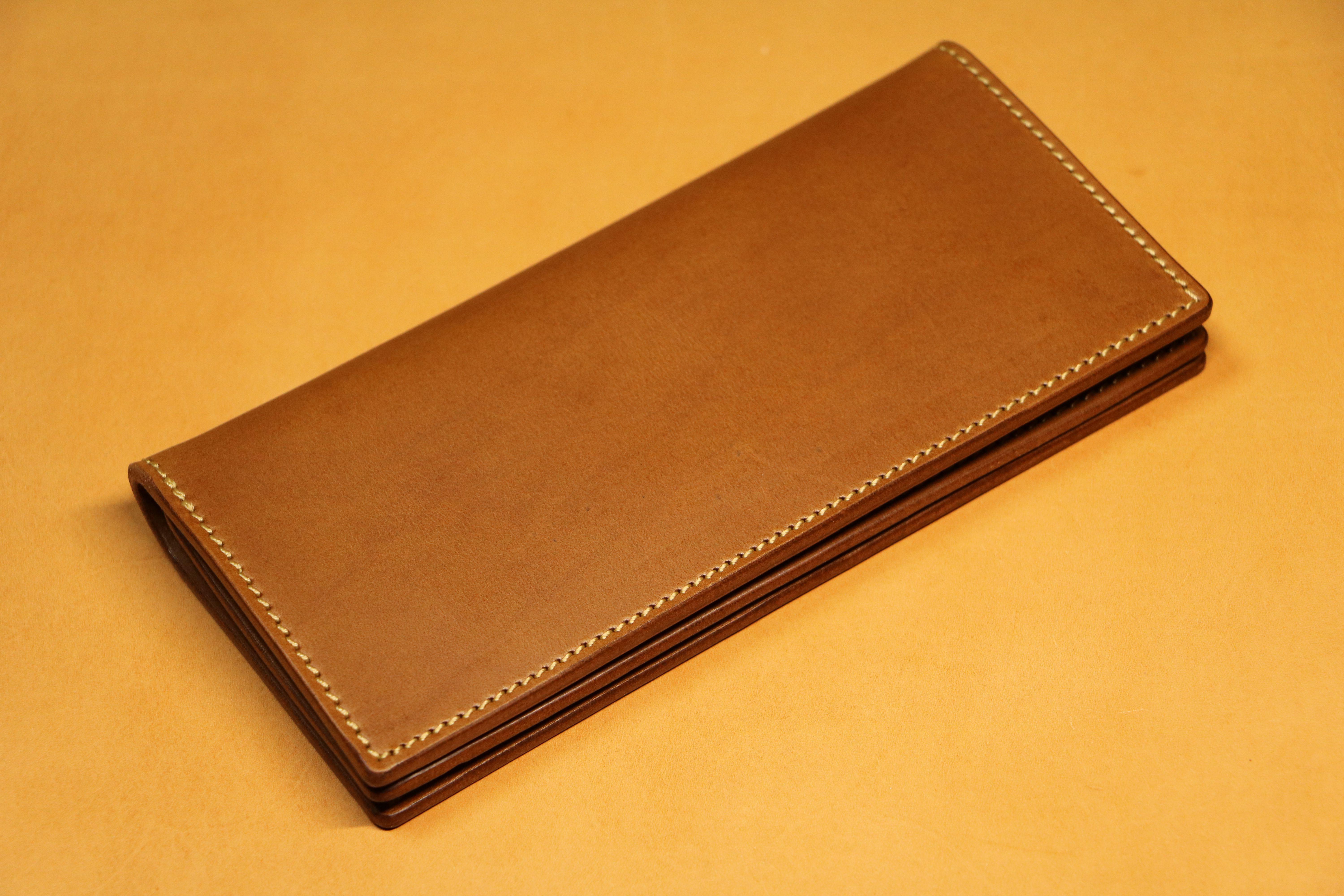 【スタンダード長財布】ブッテーロ キャメル EA-011