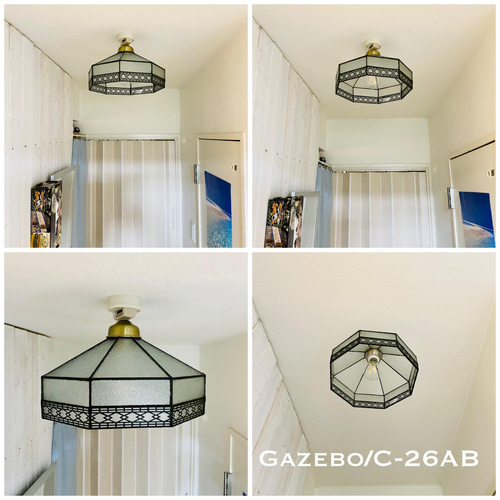 シーリングライト 照明 Gazebo/CAB ステンドグラス ランプ シーリングライト 照明 Gazebo/CAB ステンドグラス ランプ