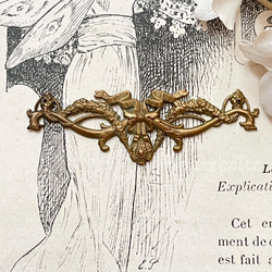 フランスのアンティーク装飾パーツ・小花とリボン 5枚目の画像
