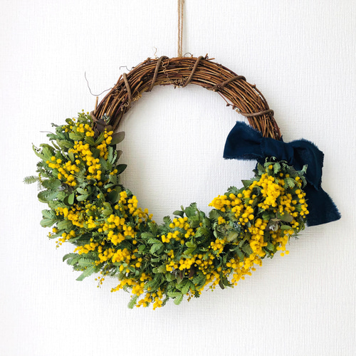 受注制作ミモザリースLLサイズ 受注制作ミモザリース