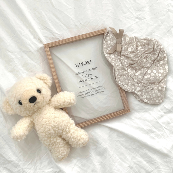 [命名書/クリア] ベビーポスター｜クリアポスター｜透明 3枚目の画像