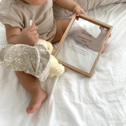 [命名書/クリア] ベビーポスター｜クリアポスター｜透明 8枚目の画像