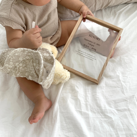 [命名書/クリア] ベビーポスター｜クリアポスター｜透明 8枚目の画像