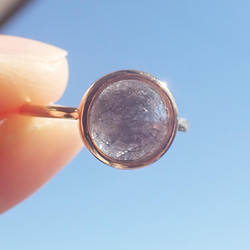 ペットの毛から作るジュエリー犬 猫 うちの子オーダー　クリスタル水晶リング 8枚目の画像