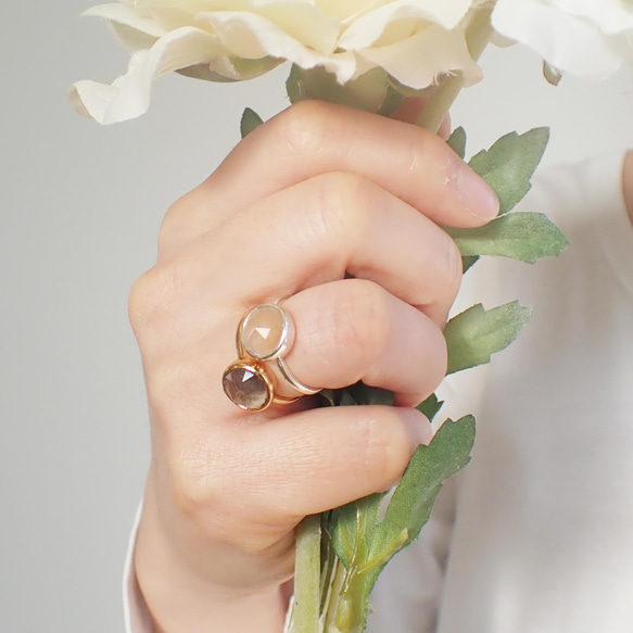 ペットの毛から作るジュエリー犬 猫 うちの子オーダー　クリスタル水晶リング 11枚目の画像