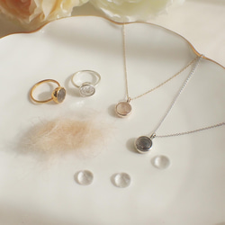 ペットの毛から作るジュエリー犬 猫 うちの子オーダー　クリスタル水晶リング 6枚目の画像