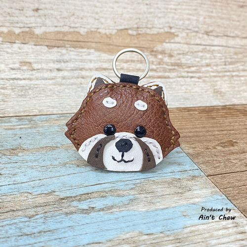 ATAO レザーケース レッサーパンダ刺繍 ATAO レザーコインケース レッサーパンダ刺繍 ATAO18周年記念