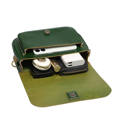 ショルダーバッグ 本革 ミニショルダー ヌメ革 レザー 上品 軽量 斜