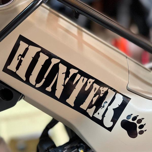 【8枚セット】HUNTER ハンター CT125 左右STIKER　CUB カブヌシ 株主 4カラー カッティング ステ 2枚目の画像