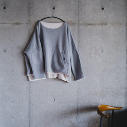 reversible-pullover『amasazu』吊り裏毛 Type 袖付き 1枚目の画像