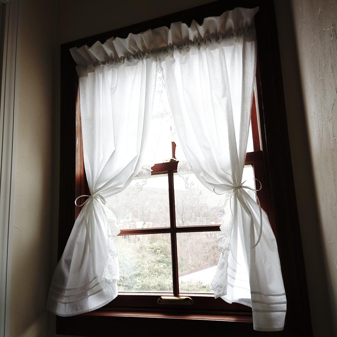 ☆カフェカーテン☆ハンドメイド♪バタフライデザイン