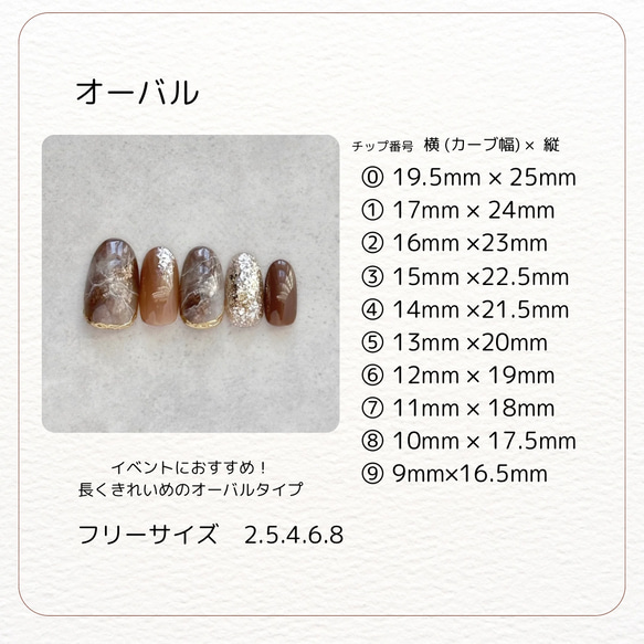 サイズ計測用ネイルチップ 5枚目の画像