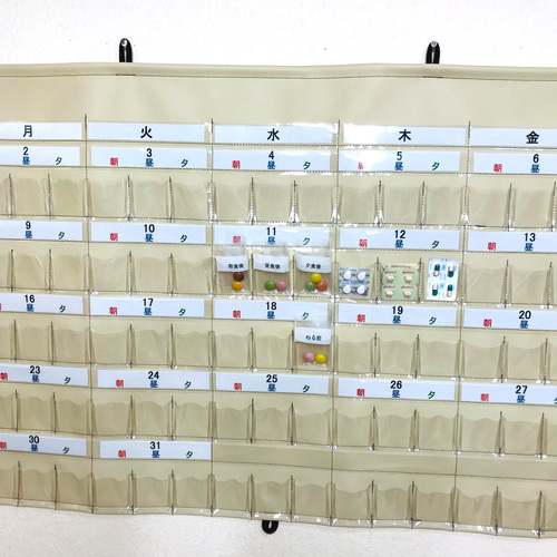 お薬管理が簡単 一目でわかる お薬投薬カレンダー その他ケース