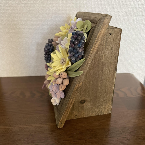 クレイクラフト ❁ ミニウッドブラウンフレームアレンジ その他  