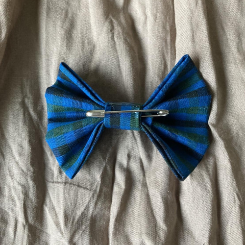 ファミリア風チェック/犬用スタイ グリーン 付け襟 アクセサリー