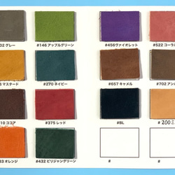 【上級キット】革が型紙の道具を使って学べるキット「アコーディオンmini財布」 3枚目の画像