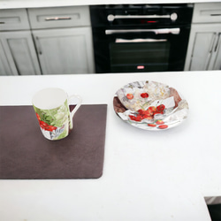 【受注生産】さくらんぼのカップ＆ソーサ―　エスプレッソ２客セット 14枚目の画像