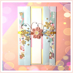 ペーパークイリングのartフレーム(2way) フォトフレーム・写真立て