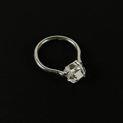 silver950リング　氷雨　　ハーキマーダイヤモンド 7枚目の画像