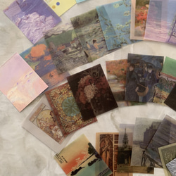 6.【60枚】ヴィンテージ筆記用紙カードスクラップ　コラージュ素材 7枚目の画像