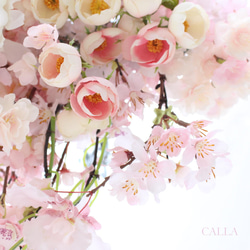 Sakura clutch bouquet ブートニア付《オプション》思い出のブーケをリースに♡ 2枚目の画像