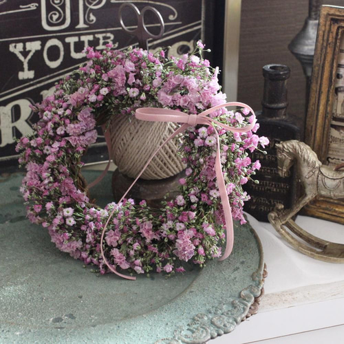 かすみ草フライングブーケ フライングリース - naturalflowers | minne