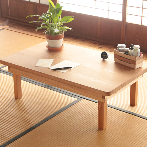 杉の卓袱台(ちゃぶだい) ローテーブル・リビングテーブル あおぞら木工