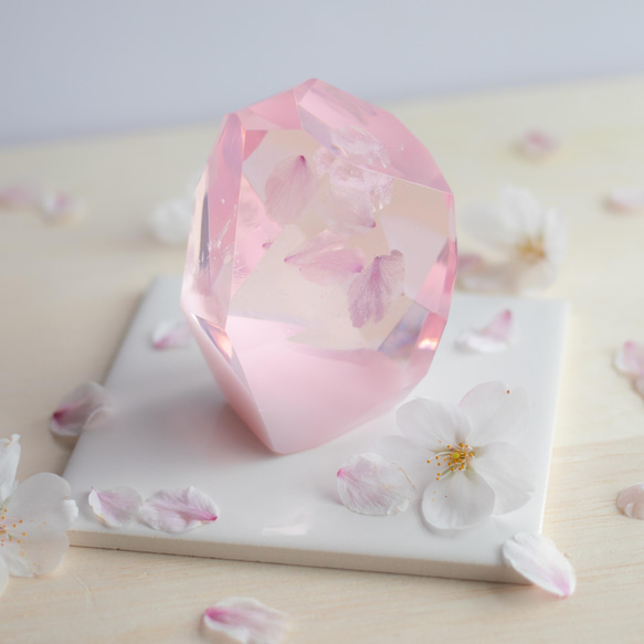 桜花石 Cherry blossom's Epoxite 2025年開花東京産のソメイヨシノを使用 6枚目の画像