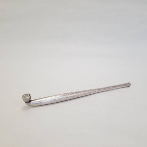 特注品★煙管 純銀 極上 延べ 手彫 左三つ巴 紋 金属工芸 彫刻 未使用 レア 純銀隅田川型延べ煙管 その他ファッション 天麻仙極寿神の庵