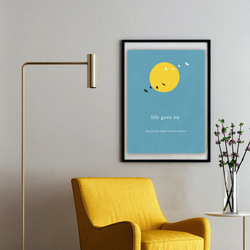 グラフィックデザインポスター hello I'm here for you / 小枝に