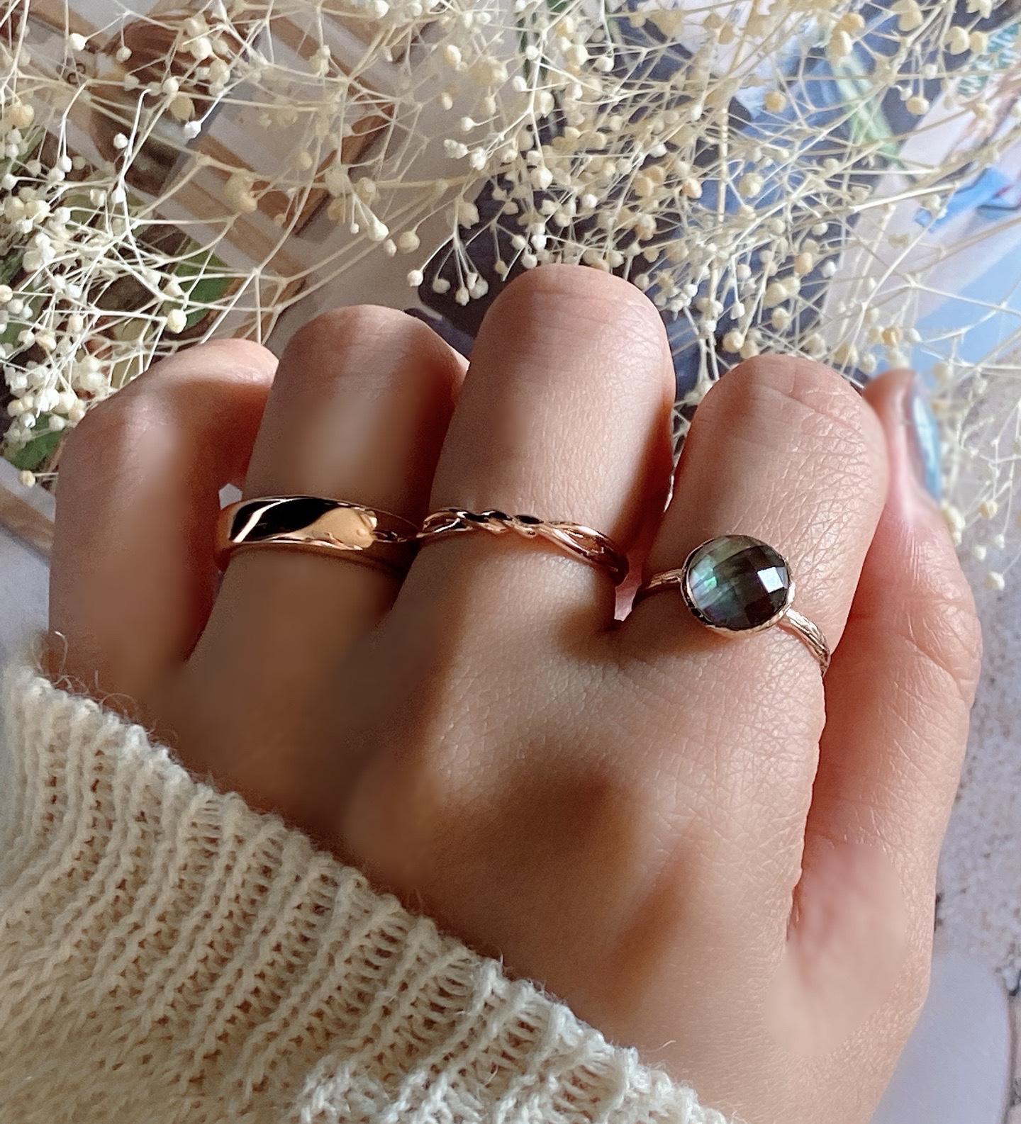 ෆブラックシェル×クリスタルAAAカボションカット指輪RG70ෆ ෆブラックシェル×クリスタルAAAカボションカット指輪RG70ෆ