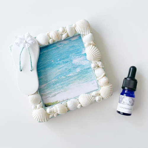 アロマストーンシェルフラワー&ビーチサンダルセット