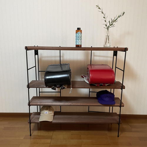 新商品‼️手作りアイアン家具 アイアンシェルフ折り畳みラック 新商品‼️手作りアイアン家具 アイアンシェルフ折り畳みラック