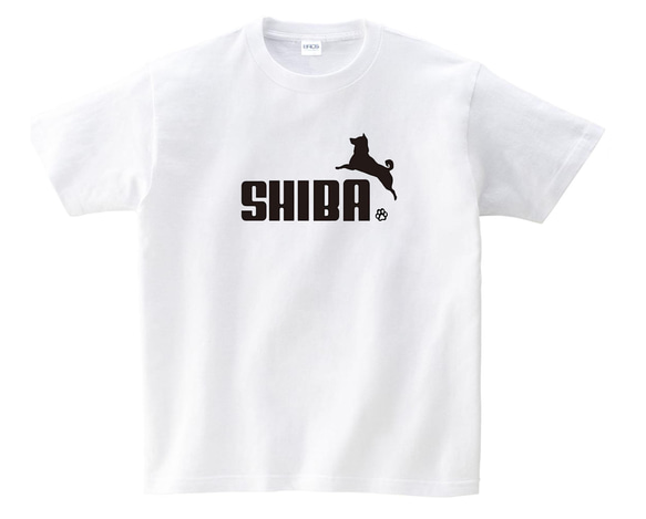 ［SHIBA］5ozシバ 柴犬半袖Tシャツ 面白い おもしろい いぬ うける ネタ プレゼント 1枚目の画像