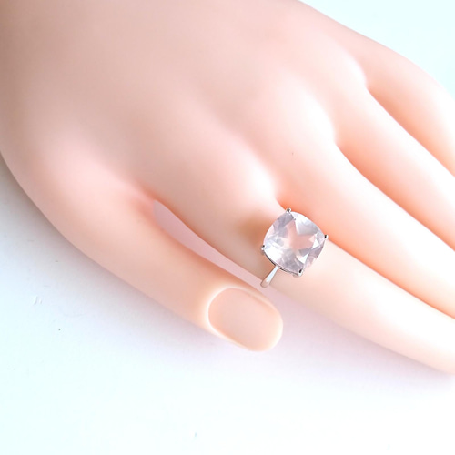 ローズクォーツリング　ローズクォーツ　リング　指輪　　天然石リング　天然石指輪 ローズクォーツ リング / Rose Quartz Ring - ショップ NATSU