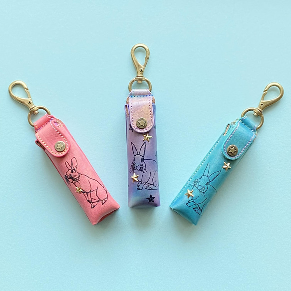 各1点限定品】リップ&消毒ケース（L）アトマイザー付(ウサギ) その他