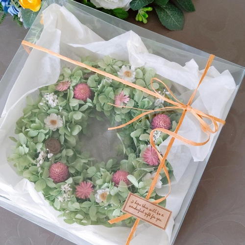ドライフラワー リース 母の日ギフトにも ドライフラワー petit fleur