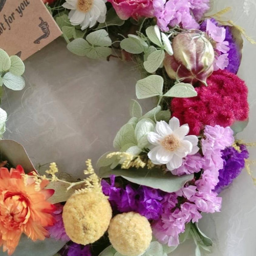 専用です。 ドライフラワーリース 母の日 ギフト 20cm ドライフラワー リース 母の日ギフトにも ドライフラワー petit