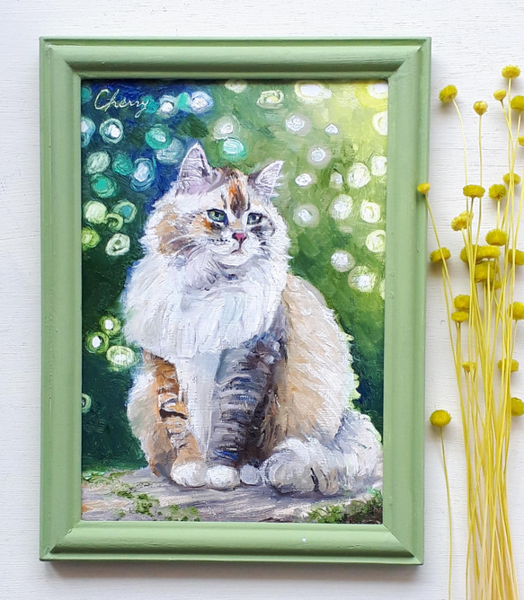 サイベリアン】アクリル画 F4 風景画 絵画 サイベリアン】アクリル画