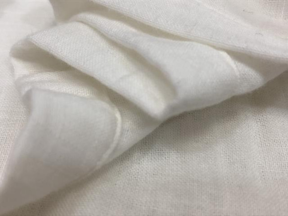 ダブルガーゼ　ペチコート　アンダースカート　62cm丈　インナースカート　白系 7枚目の画像
