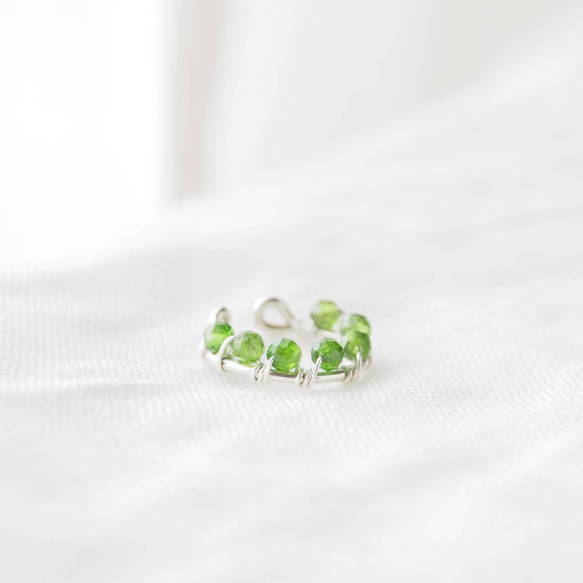 Circle Cuff（Chrome Diopside）-片耳- 7枚目の画像